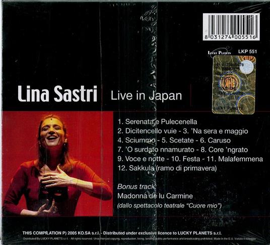 Live in Japan - CD Audio di Lina Sastri - 2