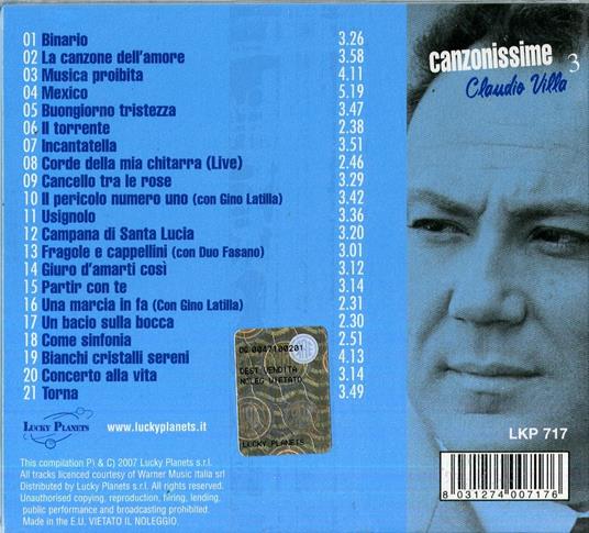 Canzonissime 3 - CD Audio di Claudio Villa - 2