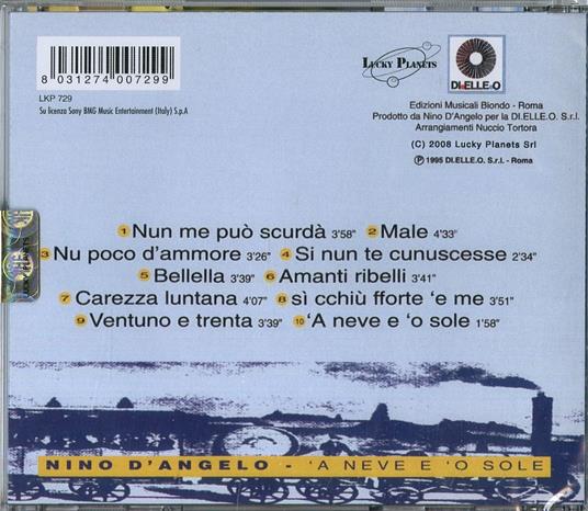 'A neve e o' sole - CD Audio di Nino D'Angelo - 2