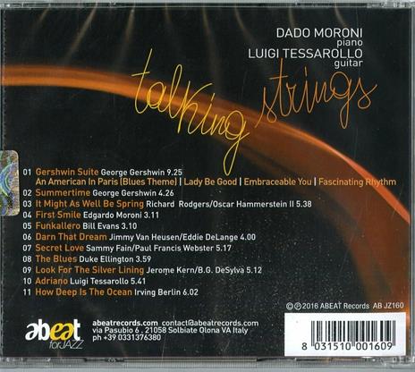 Talking Strings - CD Audio di Dado Moroni,Luigi Tessarollo - 2