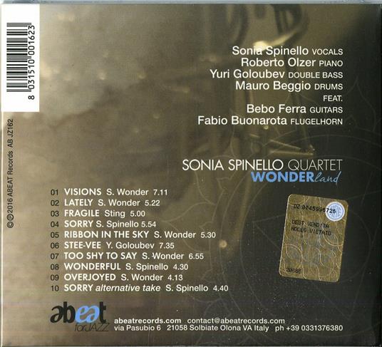 Wonderland - CD Audio di Sonia Spinello - 2