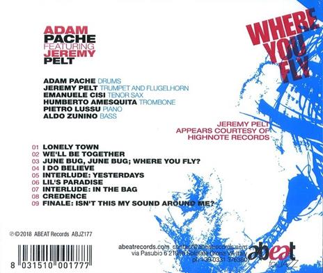 Where You Fly (feat. Jeremy Pelt) - CD Audio di Adam Pache - 2
