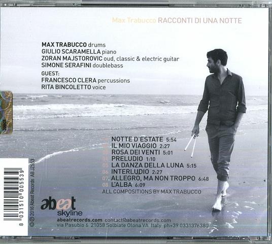 Racconti di una notte - CD Audio di Max Trabucco - 2