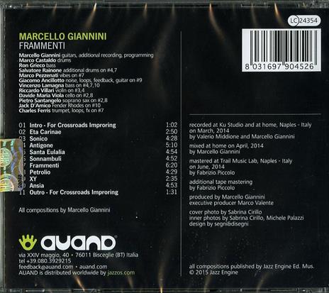 Frammenti - CD Audio di Marcello Giannini - 2