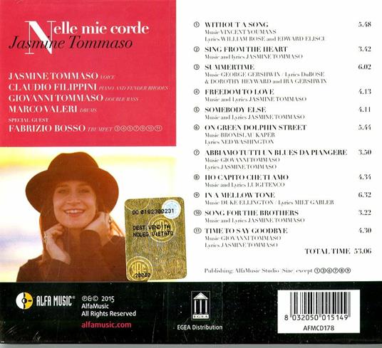 Nelle mie corde - CD Audio di Jasmine Tommaso - 2