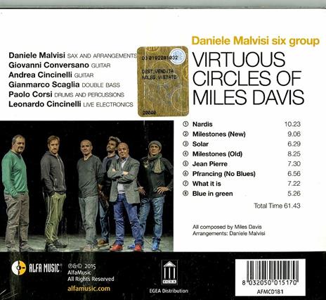 Virtuous Circles of Miles Davis - CD Audio di Daniele Malvisi - 2
