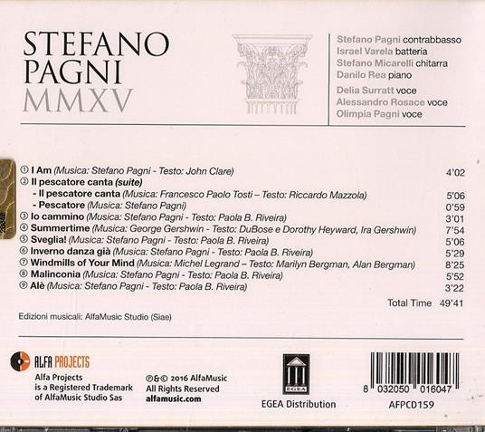 MMXV - CD Audio di Stefano Pagni - 2