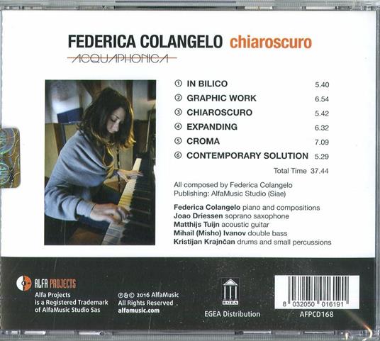 Chiaroscuro - CD Audio di Federica Colangelo - 2