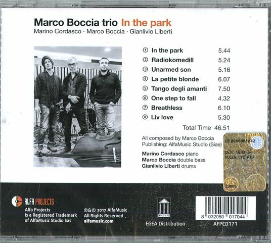 In the Park - CD Audio di Marco Boccia - 2