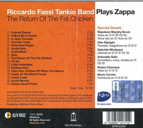 Plays Zappa. The Return of the Fat Chicken - CD Audio di Riccardo Fassi - 2