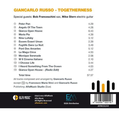 Togetherness - CD Audio di Giancarlo Russo - 2