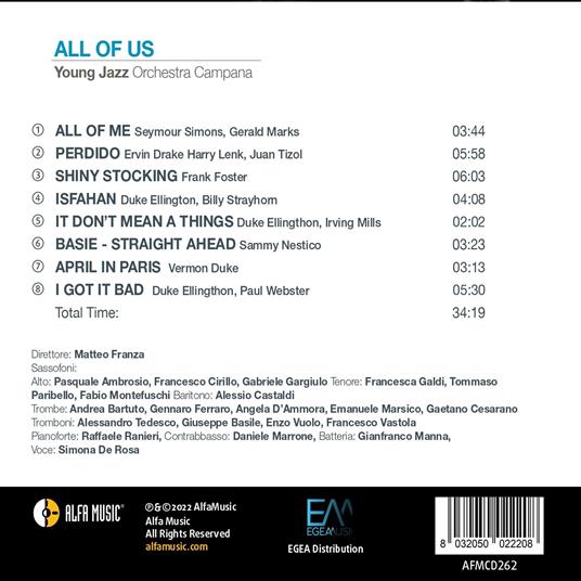 All Of Us - CD Audio di Young Jazz Orchestra Campana - 2