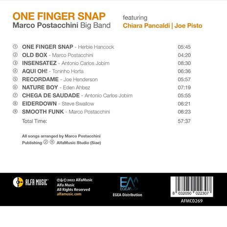 One Finger Snap - CD Audio di Marco Postacchini - 2