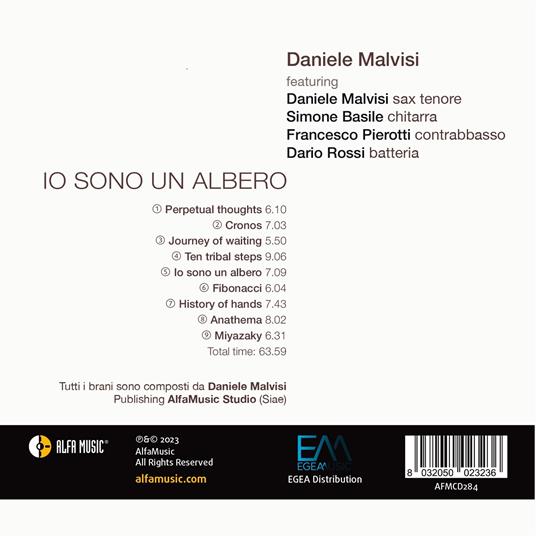 Io sono un albero - CD Audio di Daniele Malvisi - 2