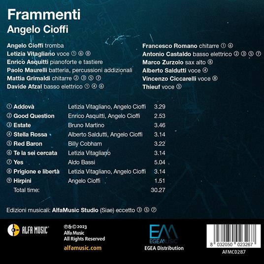 Frammenti - CD Audio di Angelo Cioffi - 2