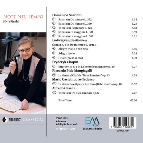 Note nel Tempo - CD Audio di Silvia Rinaldi - 2