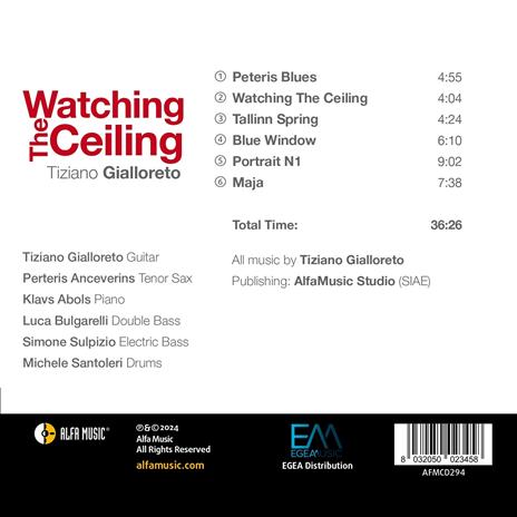 Watching The Ceiling - CD Audio di Tiziano Gialloreto - 2