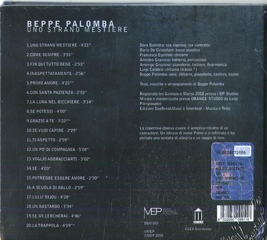Uno strano mestiere - CD Audio di Beppe Palomba - 2