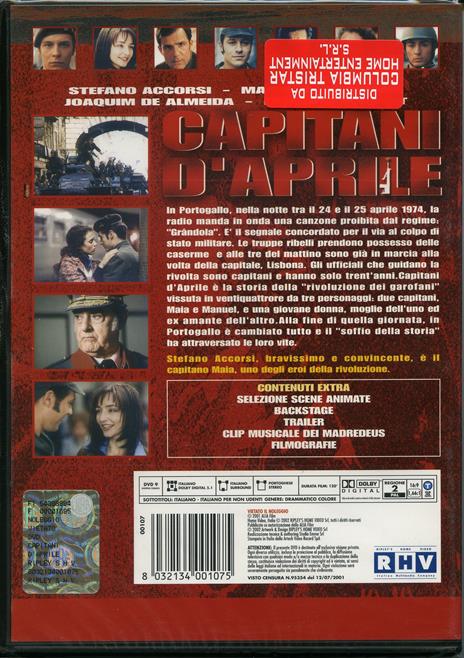 Capitani d'Aprile di Maria De Medeiros - DVD - 2
