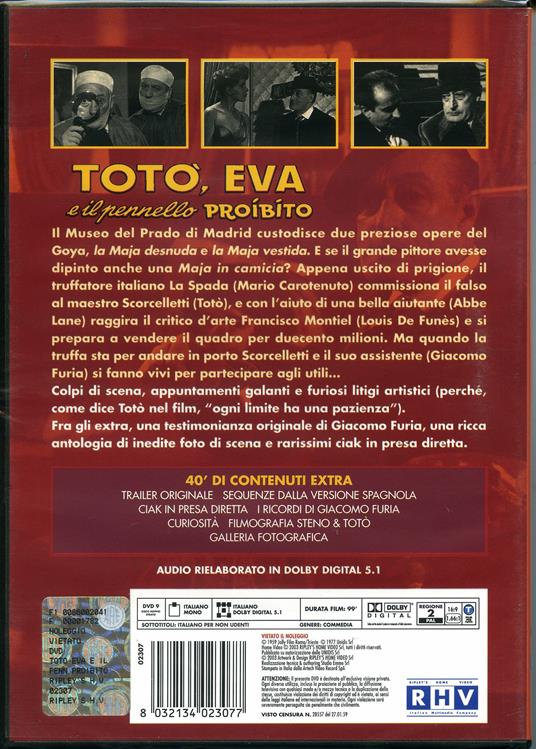 Totò Eva E Il Pennello Proibito (DVD) di Steno - DVD - 2