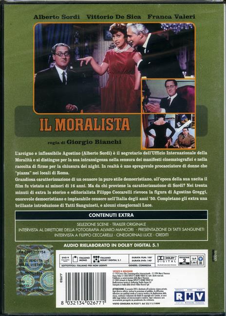 Il moralista di Giorgio Bianchi - DVD - 2