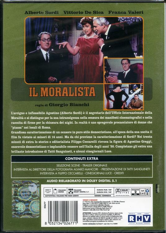 Il moralista di Giorgio Bianchi - DVD - 2