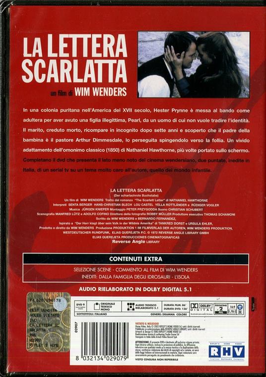 La lettera scarlatta di Wim Wenders - DVD - 2
