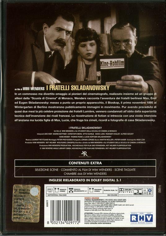I fratelli Skladanowsky di Wim Wenders - DVD - 2
