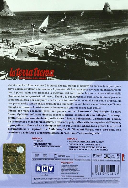 La terra trema. Edizione speciale (DVD) di Luchino Visconti - DVD - 2