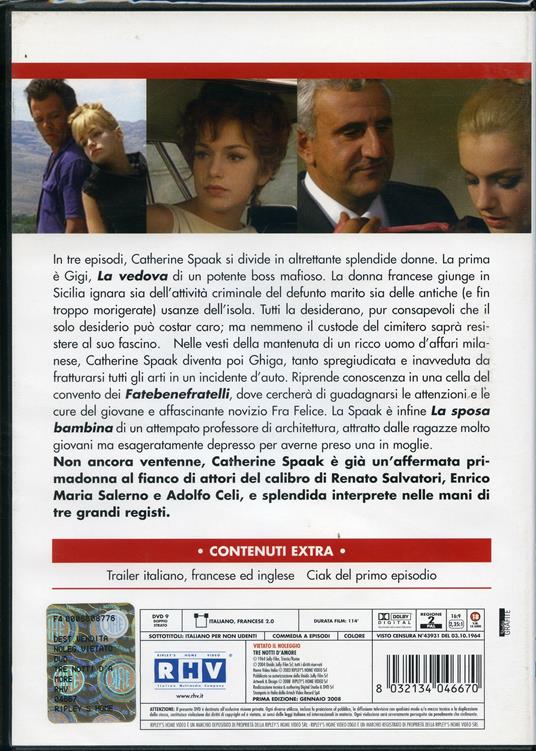 Tre notti d'amore di Renato Castellani,Luigi Comencini,Franco Rossi - DVD - 2