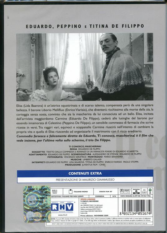 Ti conosco, mascherina! di Eduardo De Filippo - DVD - 2