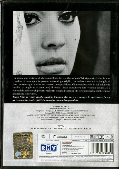 L' uomo che mente di Alain Robbe-Grillet - DVD - 2