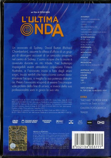 L' ultima onda di Peter Weir - DVD - 2