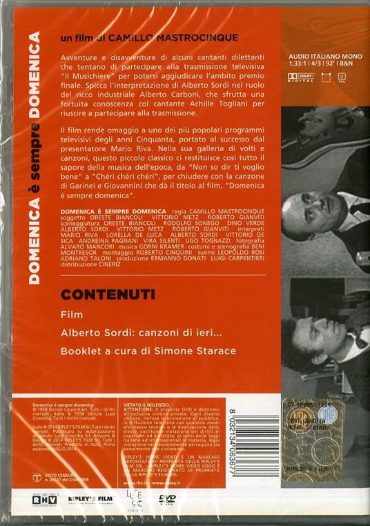 Domenica è sempre domenica di Camillo Mastrocinque - DVD - 2