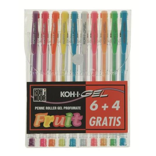 Penne Gel Fruit Koh-I-Noor. Astuccio 10 colori profumati assortiti -  Koh-I-Noor - Cartoleria e scuola