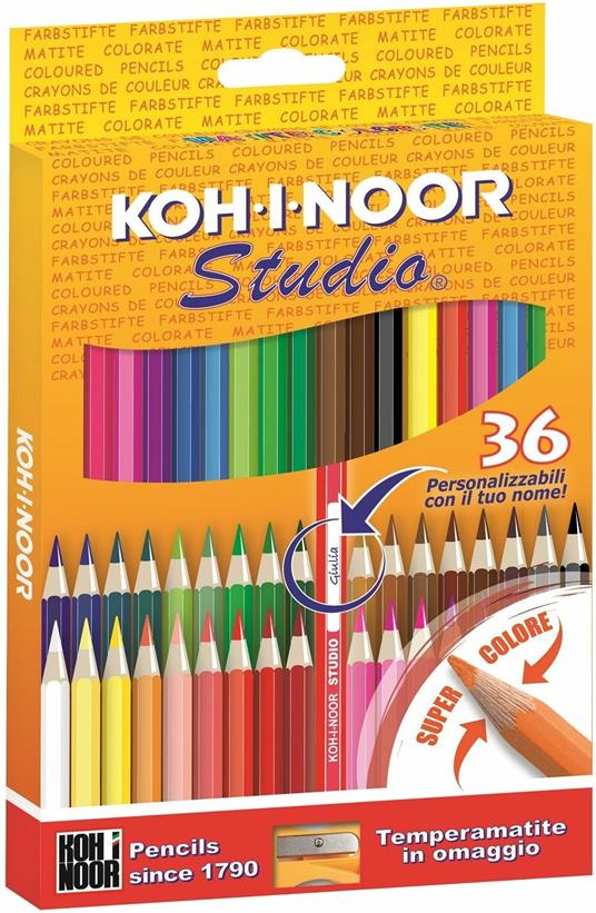 Koh-I-Noor 3415 - Evidenziatori a matita, blister con 6 colori : :  Cancelleria e prodotti per ufficio