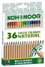 Matite colorate Koh-I-Noor Natural Astuccio da 36