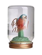 Pusher Giara Sfera Ad Acqua Jar Snowglobe Pappagallo Decoro Casa Regalo