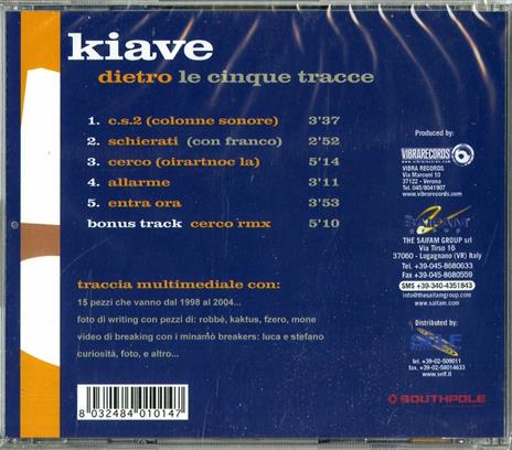 Dietro le cinque tracce - CD Audio di Kiave - 2