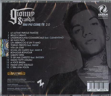 Mai più come te 2.0 - CD Audio di GionnyScandal - 2