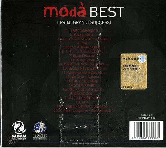 Best. I primi grandi successi - CD Audio di Modà - 2