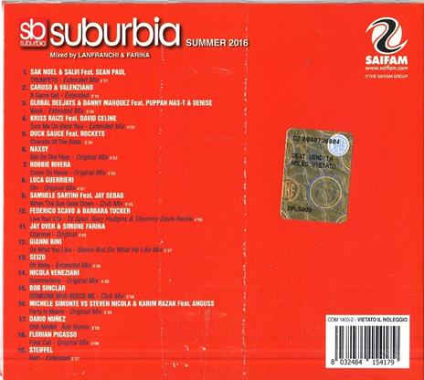 Suburbia Summer 2016 - CD Audio - 2