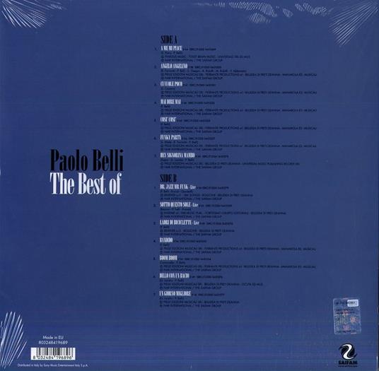The Best Of Paolo Belli (Vinile Colorato Azzurro) - Vinile LP di Paolo Belli - 2