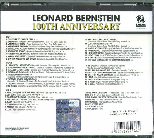 100th Anniversary - CD Audio di Leonard Bernstein - 2