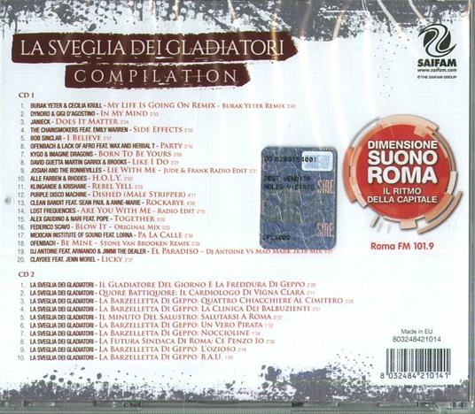 Dimensione Suono Roma. La sveglia dei gladiatori - CD Audio - 2