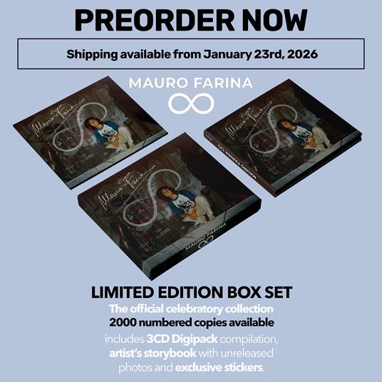 Mauro Farina Forever (3 CD Numbered & Digipack Box Set Edition + Book + Stickers) - CD Audio - 3