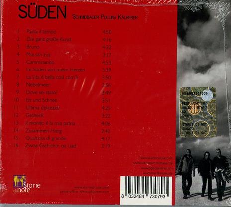 Süden - CD Audio di Pippo Pollina,Werner Schmidbauer,Martin Kälberer - 2