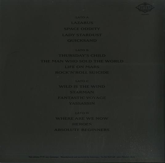 Andrea Chimenti canta David Bowie - Vinile LP di Andrea Chimenti - 2