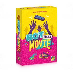 Giocattolo Not That Movie!. Gioco da tavolo dV Giochi