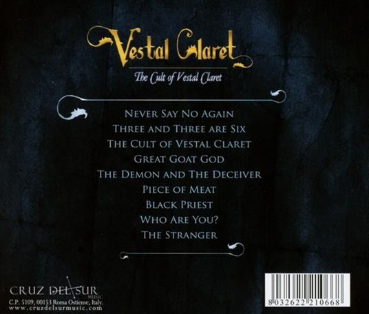 The cult of Vestal Claret - CD Audio di Vestal Claret - 2
